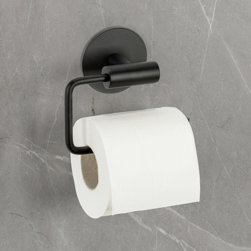 Schöner Wohnen Meleto Toilettenpapierhalter schwarz ohne Deckel