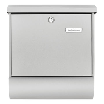Burg-Wächter Amrum-Set Aufputz-Briefkasten aus Edelstahl, 377 x 420 mm