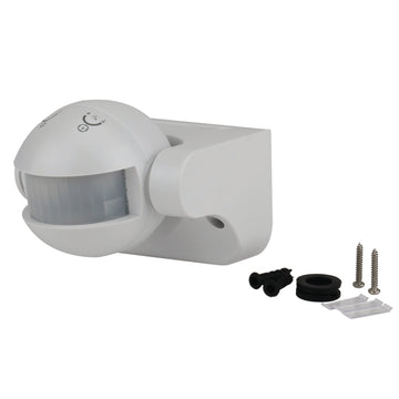 UNITEC Bewegungsmelder 180° für 1000 W, weiß, Kunststoff, IP44
