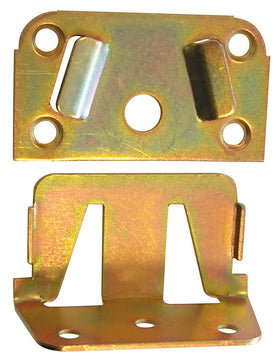 HSI Lattenrostauflage aus Eisen, gelb chromatiert 40×40 mm (2 Stück)