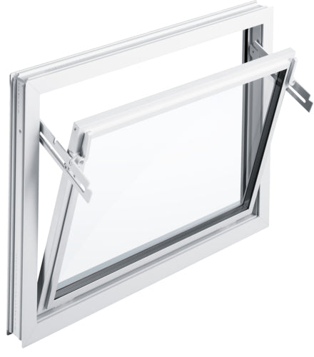 MEA MEALON Kipp-Iso 24 Kellerfenster weiß, 1-flügelig mit Isolierglas