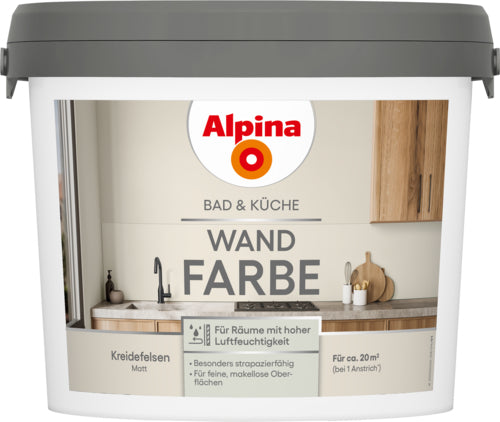 Alpina Bad & Küche Wandfarbe für Bad & Küche (matt)