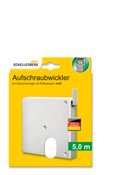 Schellenberg MINI Aufschraubwickler Zubehör weiß für AP-Montage in der Laibung