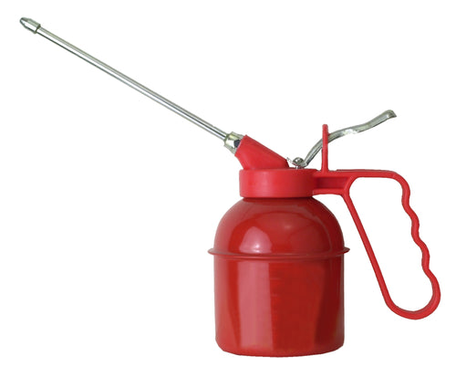 CONNEX Ölspritzkanne rot mit Stahlblechbehälter und Spritzrohr, 250 ml