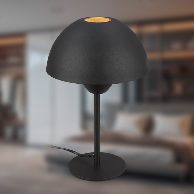 BRILONER Gryde Schwarz Tischleuchte, IP20, exkl. Leuchtmittel E14
