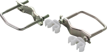 Schwaiger Mastisolator für Antennenkabel, elastische Klemmeinlage, silber, Zubehör