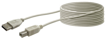 Schwaiger USB A/B Anschlusskabel 3 m grau, USB 2.0