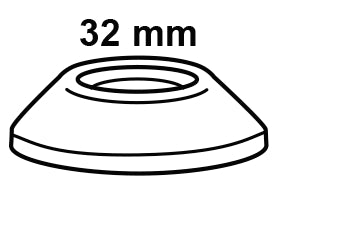 Schütte Siphon-Rosette für 1 1/4" verchromt