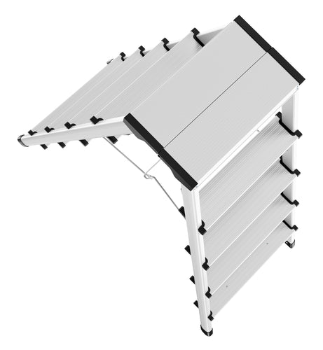 Hailo Alu-Doppelstufenleiter D60, 2x5 Stufen