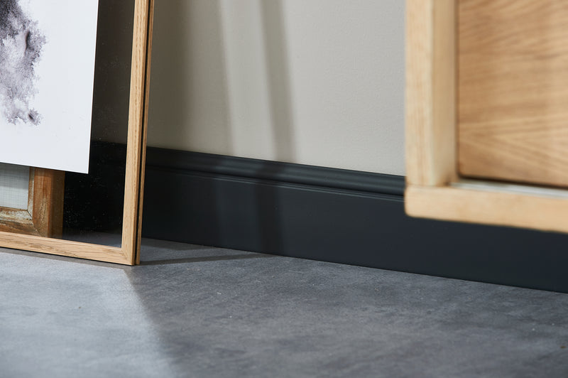 NMC Fußleisten HDP Decoflair C3, weiß, 2 m Länge, 80x12 mm
