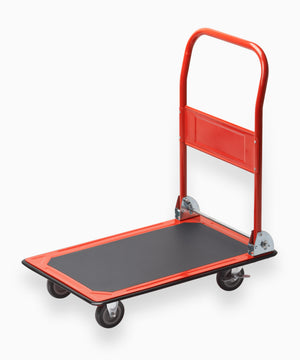 MEISTER Transportwagen rot, Ladefläche 73×47 cm, 150 kg Traglast