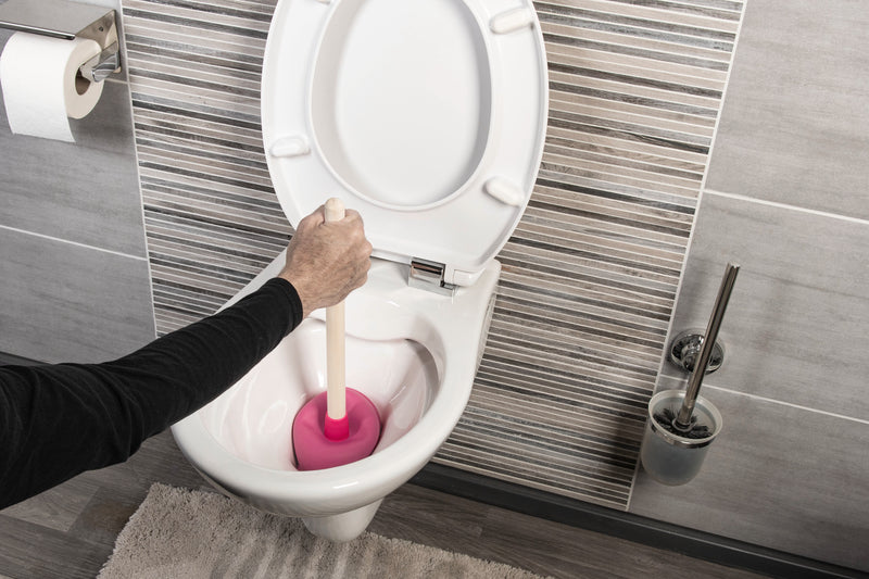 Beta.CON Ausgussreiniger 14 cm pink, Druck- & Saugreiniger