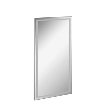 FACKELMANN Framelight LED-Wandspiegel Rahmen silber 40,5x70,5x2,2 cm