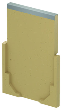 ACO DRAIN® Multiline Kombistirnwand für Rinnenanfang/-ende – Stahl verzinkt, DN 150
