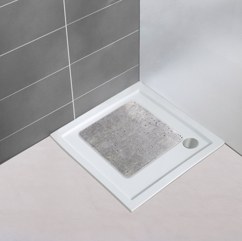 WENKO Concrete Duscheinlage Beton-Optik, mehrfarbig 54 x 54 cm