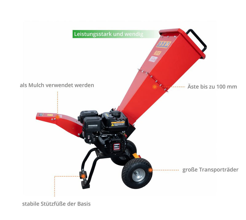 Güde Gartenhäcksler GH 4.1-50, Benzin-Häcksler in 4-Takt-Ausführung