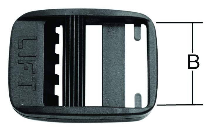 VORMANN Schnellverschluss KU für Gurte bis 25 mm schwarz, 2 Stück