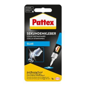 Pattex Sekundenkleber-Glas, flüssig, 3 g, Glas-Ausführung