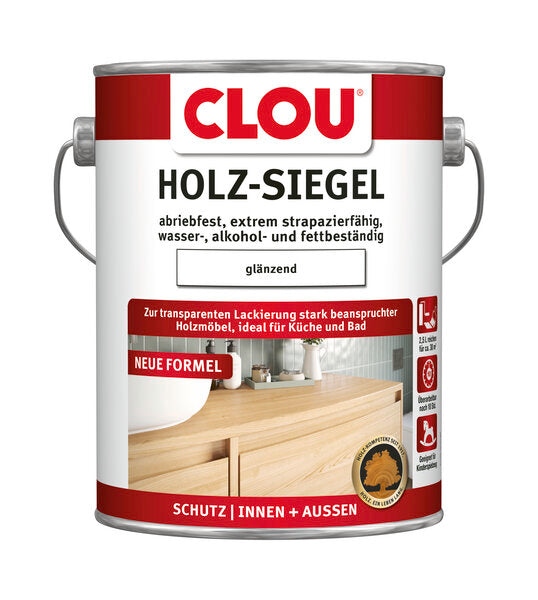CLOU Holz-Siegel EL glänzend, transparenter Klarlack