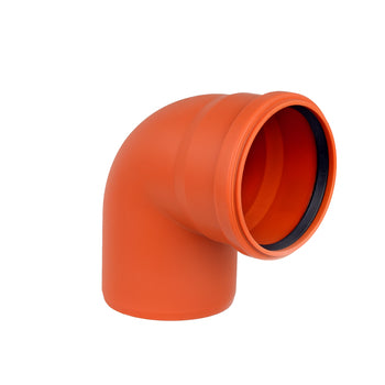 Ostendorf Kunststoffe KGB Bogen DN 160 aus PVC, orangebraun
