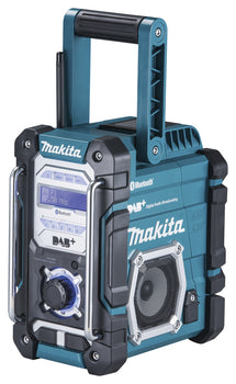 Makita Akku-Baustellenradio DMR112, blau/schwarz mit DAB+ und Bluetooth