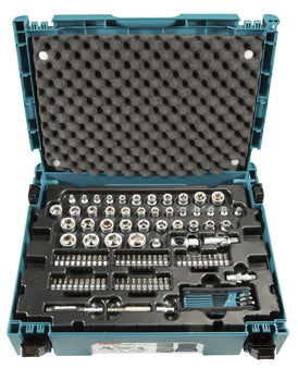Makita Werkzeug-Set 120-teilig im MAKPAC E-08713, aus Chrom-Vanadium-Stahl