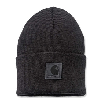 Carhartt Mütze „Knit Beanie“ aus Rippstrick in Schwarz