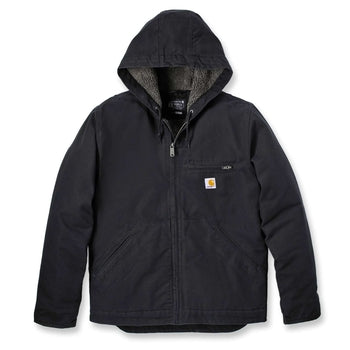 Carhartt Jacke 104392 in Schwarz/black mit Sherpa-Futter (Bundjacke)