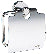 SMEDBO HOME Papierhalter mit Deckel aus Metall in Chrom