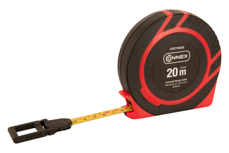 CONNEX Bandmaß 20 m mit ausklappbarer Kurbel