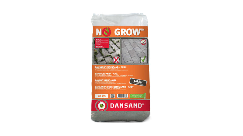 Dansand Fugensand grau 0–1,5 mm im 20-kg Sack, Fugenbreite 1–5 mm