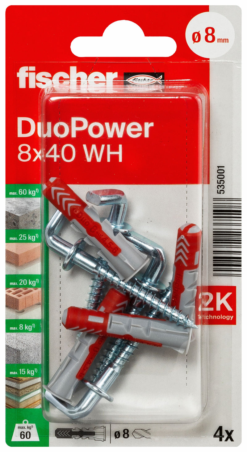fischer DuoPower Universaldübel Mauerwerksdübel WH K