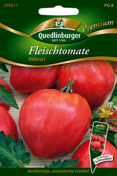 QUEDLINBURGER Saatgut Tomaten Oxheart (Fleischtomate), 15er Packung