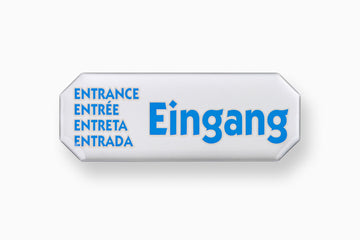 CONMETALL Hinweisschild „Eingang“ 3D, VE 10 Stück