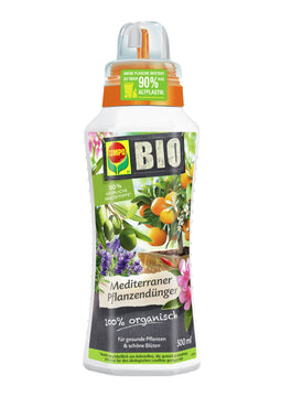 COMPO BIO Mediterraner Pflanzendünger 500 ml, organischer Flüssigdünger