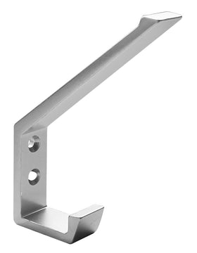 HSI Huthaken aus Aluminium, silber matt eloxiert, 105 mm