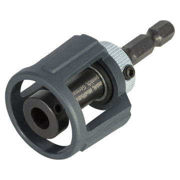 Wolfcraft Bithalter mit Tiefenstopp, 1/4-Zoll Sechskant, Länge 60 mm
