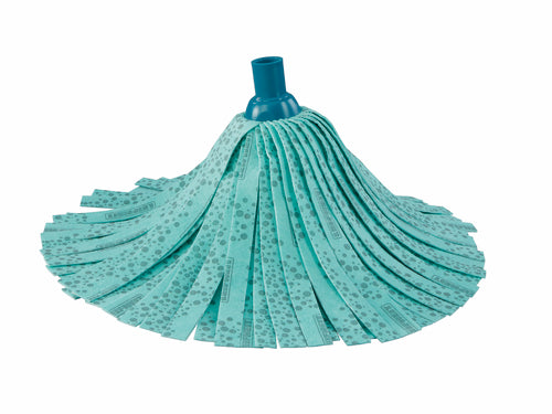 Leifheit Classic Mop Ersatzkopf, grün/weiß, (6er-Pack)
