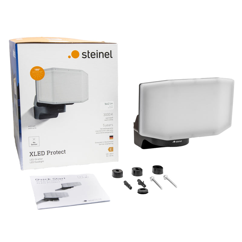 STEINEL LED Strahler XLED Protect schwarz 13,6 W Schutz IP54