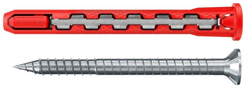 fischer HybridPower Langschaftdübel 10x90 T, Kunststoff/Stahl, 10 Stück