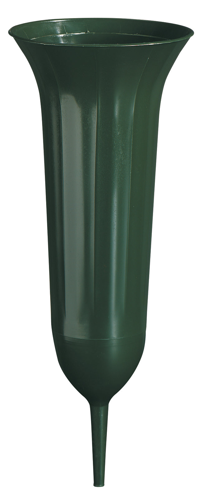 Geli Pflanzvase aus Kunststoff, dunkelgrün, rund