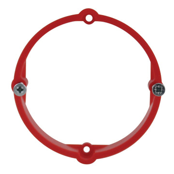 UNITEC Putzausgleichring rot für Gerätedosen, 60 x 12 mm aus Kunststoff (3 St)