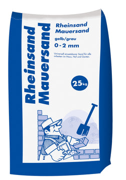 Hamann Mauersand Rheinsand 0–2 mm, Sack 25 kg natur