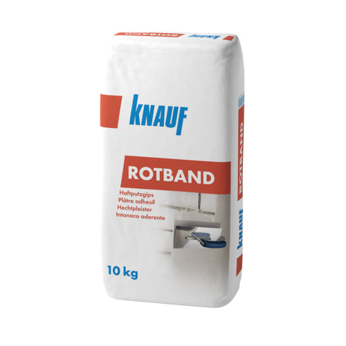 Knauf Rotband Haftputz als Gipsputz 10 kg, grau