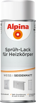 ALPINA Sprühlack Heizkörperlack seidenmatt weiß 0,4 l Dose