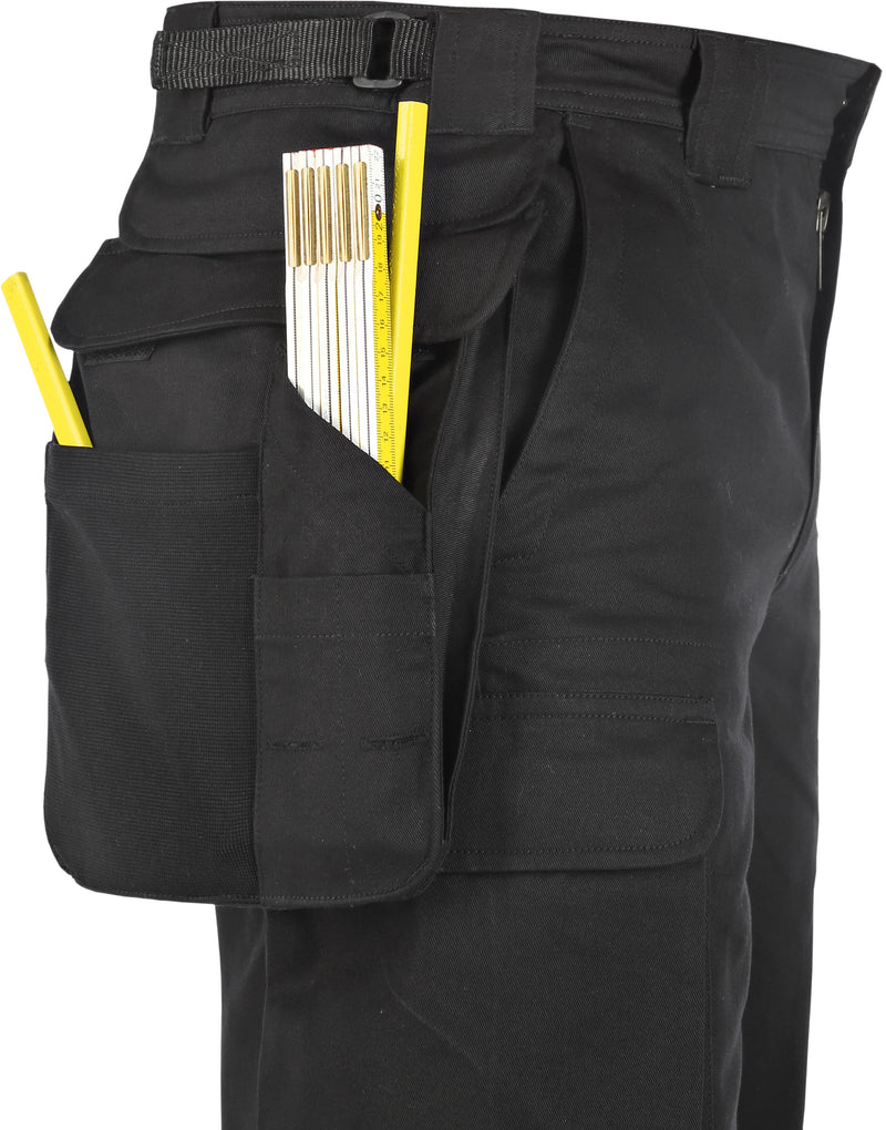 TRIUSO Rangertasche aus 100% Baumwolle, schwarz, 310 g