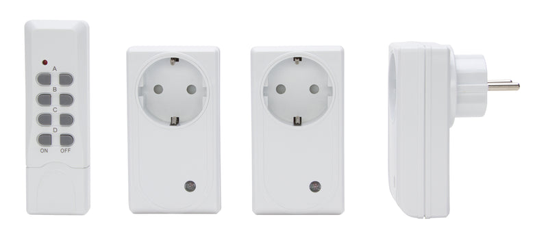 Kopp Funksteckdosen-Set weiß matt 3+1, IP20