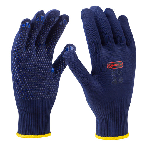 CONNEX Handschuhe Feinstrick blau