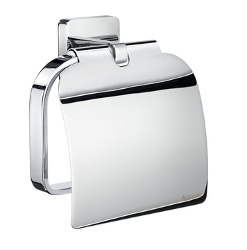 Smedbo ICE Toilettenpapierhalter mit Deckel verchromt, Wandmontage