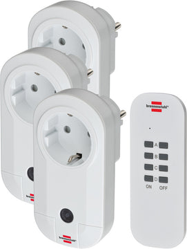 brennenstuhl Funkschalt-Set RC CE1 3001 mit 3x IP20 Empfänger, weiß
